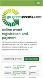 Mobile Screenshot of go-greenevents.com