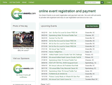 Tablet Screenshot of go-greenevents.com